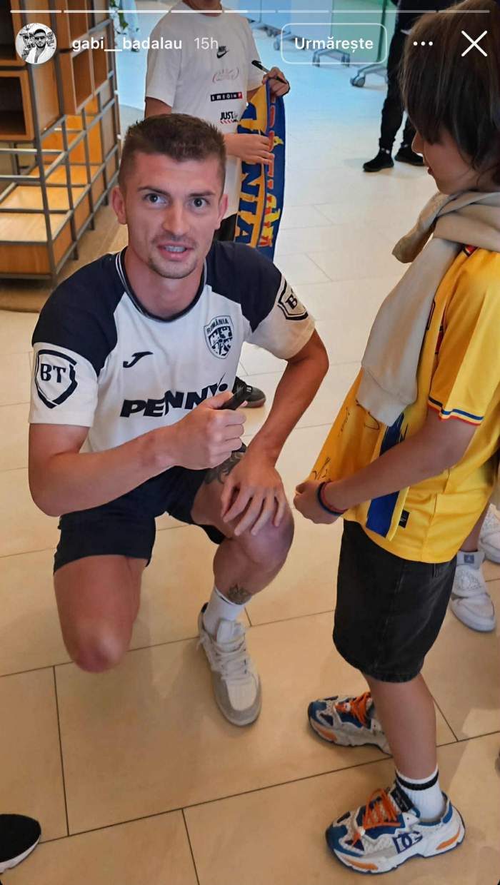 Gabi Bădălău, escapadă cu băieții în Austria. Au susținut echipa națională și s-au pozat cu fotbaliștii / FOTO