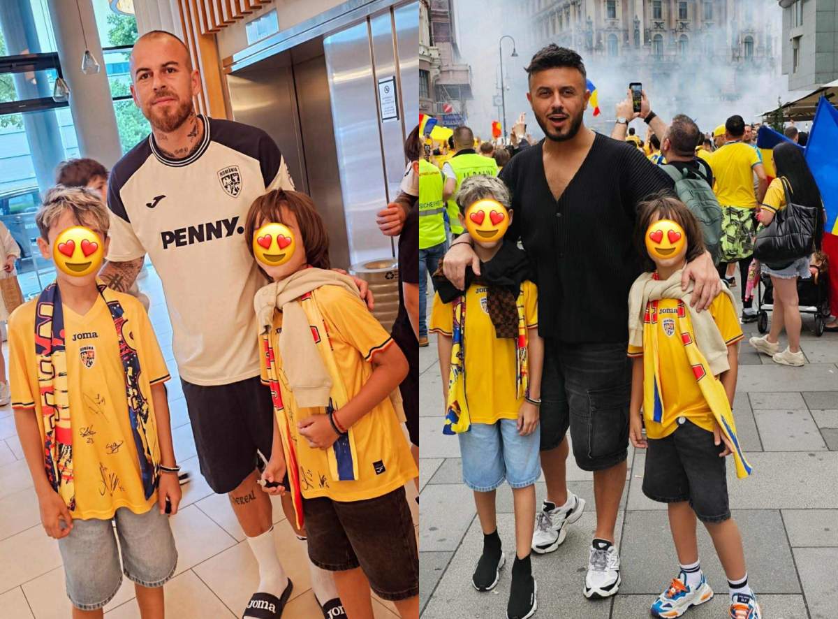Gabi Bădălău, escapadă cu băieții în Austria. Au susținut echipa națională și s-au pozat cu fotbaliștii / FOTO