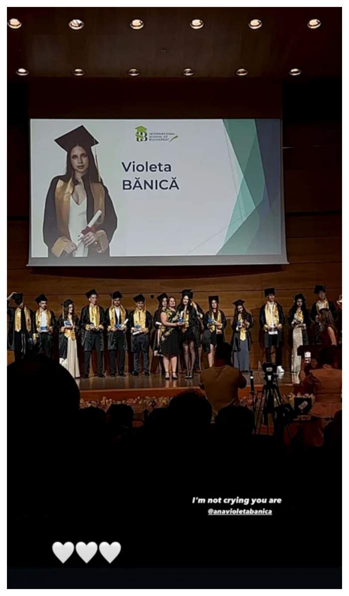 Fiica Andreei Marin, Violeta, a terminat liceul! Mesajul emoționant publicat de fosta prezentatoare: „Drumul a fost anevoios”