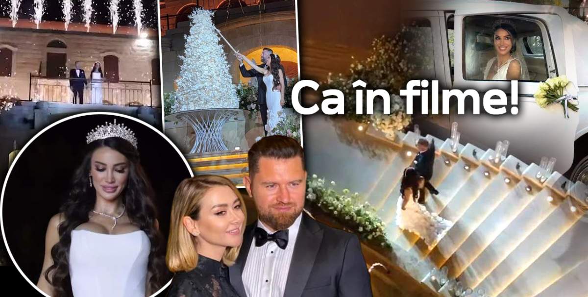 Imagini fabuloase de la nunta unei românce! S-a căsătorit cu un milionar din Dubai! Invitaţi de marcă: vedete din România! / VIDEO