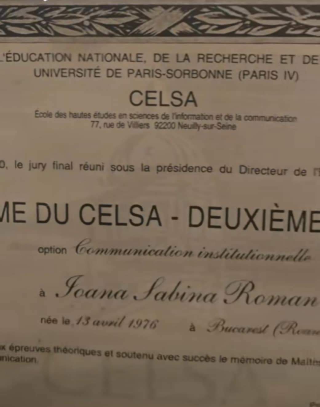 Diploma Oanei Roman