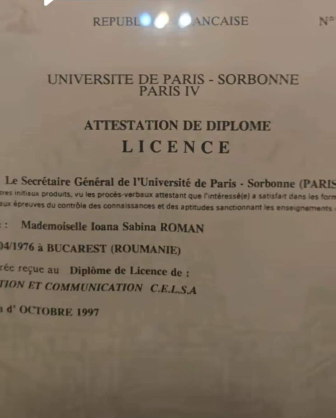 Diploma Oanei Roman