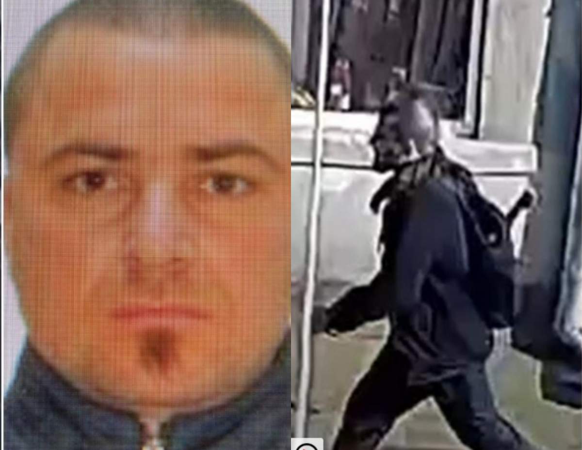 Noi imagini cu suspectul crimei din Mureș! Bărbatul a fost filmat cu toporișca în rucsac, chiar înainte să-și ucidă iubita. Emil Gânj este căutat și acum de polițiști | FOTO
