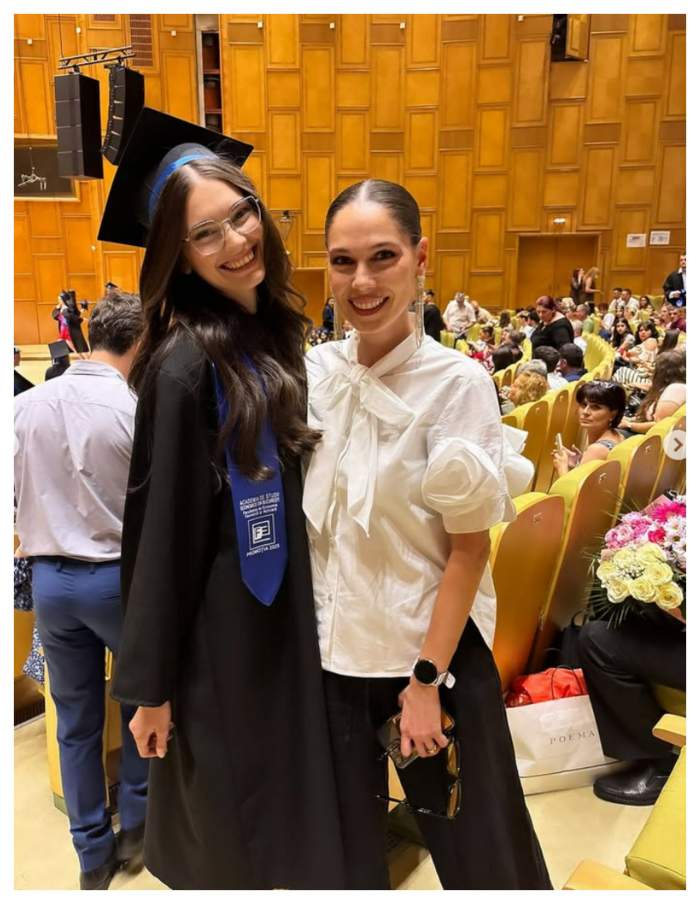 Irina Fodor, mesaj de apreciere pentru sora ei, Teodora. Cum arată tânăra care a devenit șefa de promoție la facultate: „Atât de mândră”