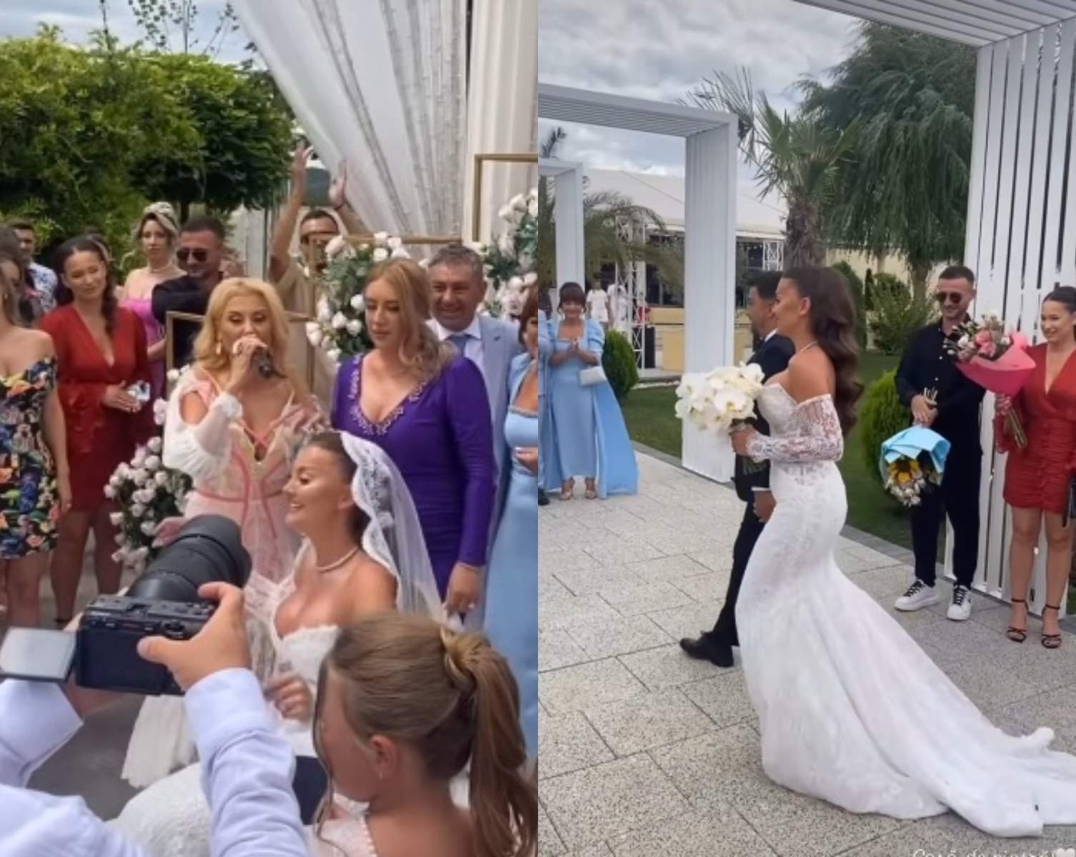 Artistă de muzică populară, nuntă cu fast! Emilia Ghinescu și Marcela Fota au fost alături de mireasă | FOTO