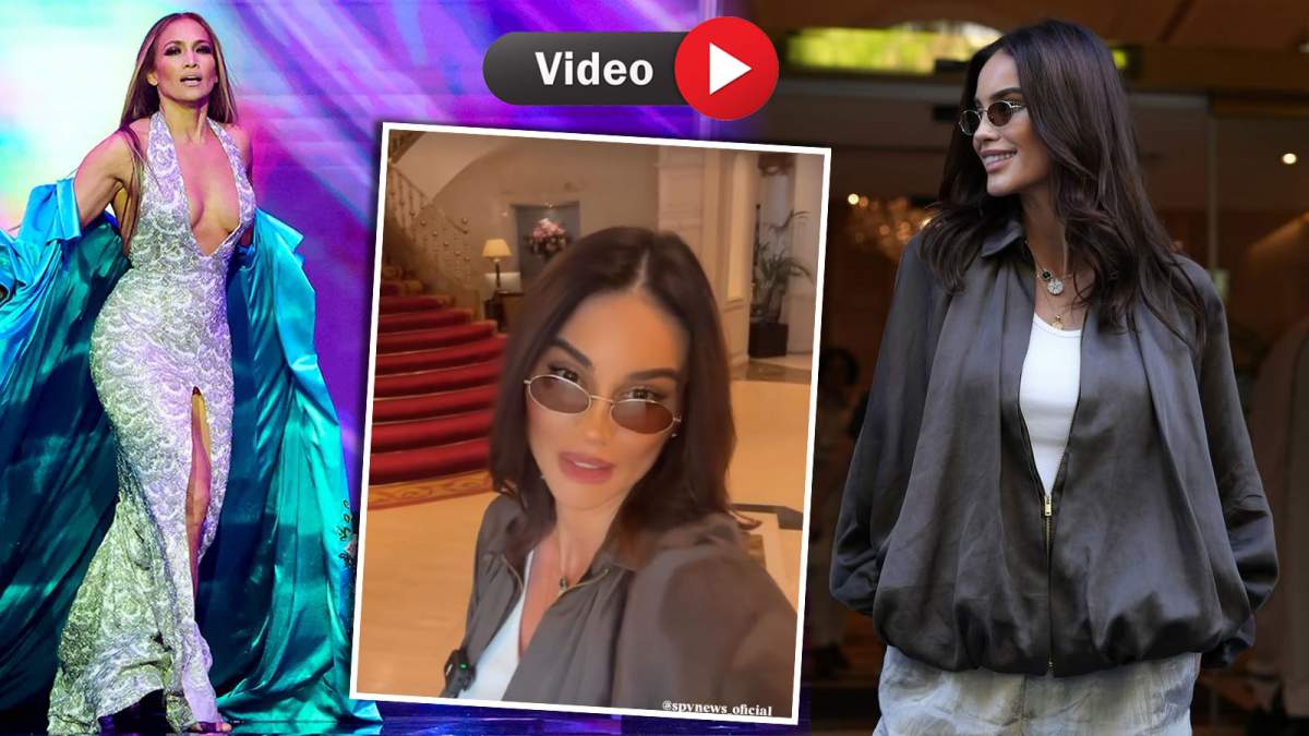 Geanina Ilieș, față în față cu Jennifer Lopez! Prezentatoarea Știrilor Antena Stars filmează un interviu cu celebra cântăreață, în Madrid | VIDEO
