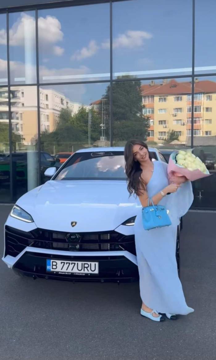Andreea Bostănică și mașina ei