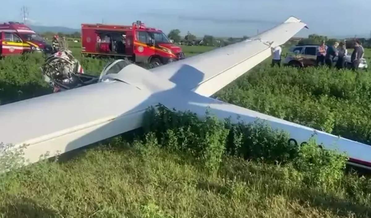 avion de mici dimensiuni prăbuşit