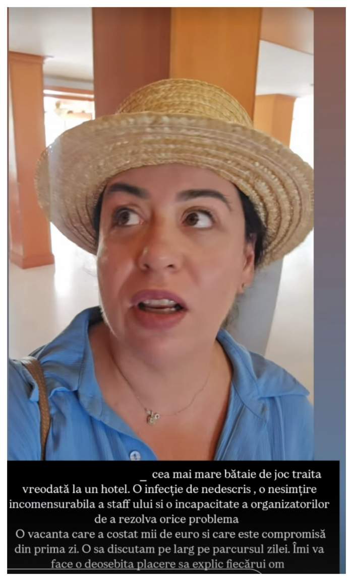 Oana Roman, nemulțumită de condițiile hotelului ales în Grecia. De ce este deranjată de românii cazați în același resort: „N-ai ce să ceri”