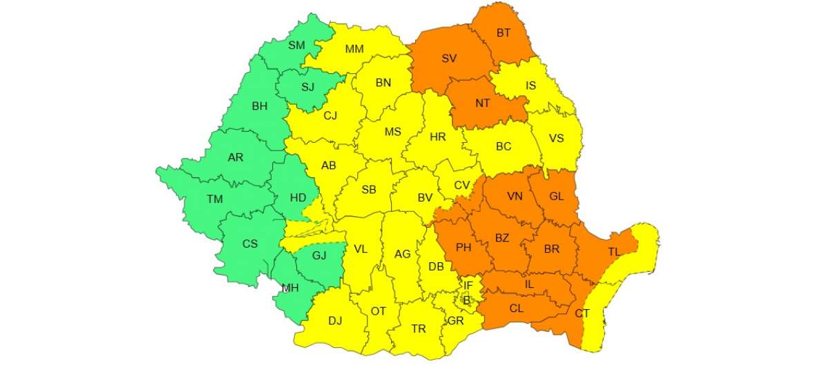 harta romaniei atentionari anm