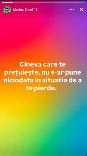 Marius Elisei, încă un gest prin care confirmă despărțirea de iubită. Ce a transmis fostul soț al Oanei Roman: "Cineva care te..." | FOTO
