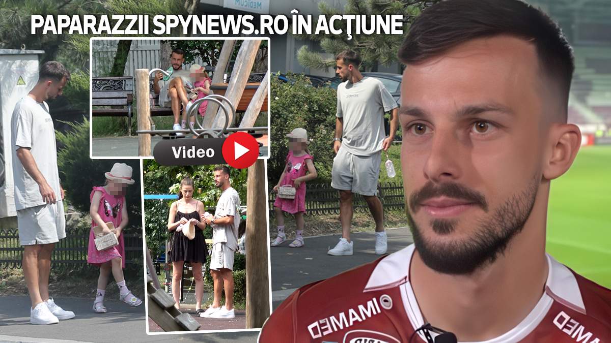 Jakub Hromada, imagini rare cu fetiţa şi soţia! Cum a fost surprins jucătorul de la Rapid | PAPARAZZI