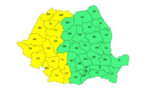 harta județelor afectate
