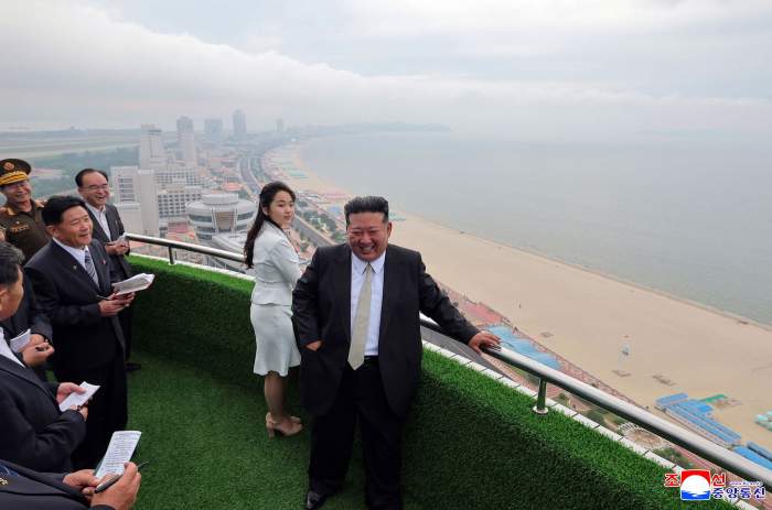 Această fotografie a fost făcută pe 24 iunie 2025 și publicată de Agenția Centrală de Știri Coreeană (KCNA) a Coreei de Nord pe 26 iunie 2025