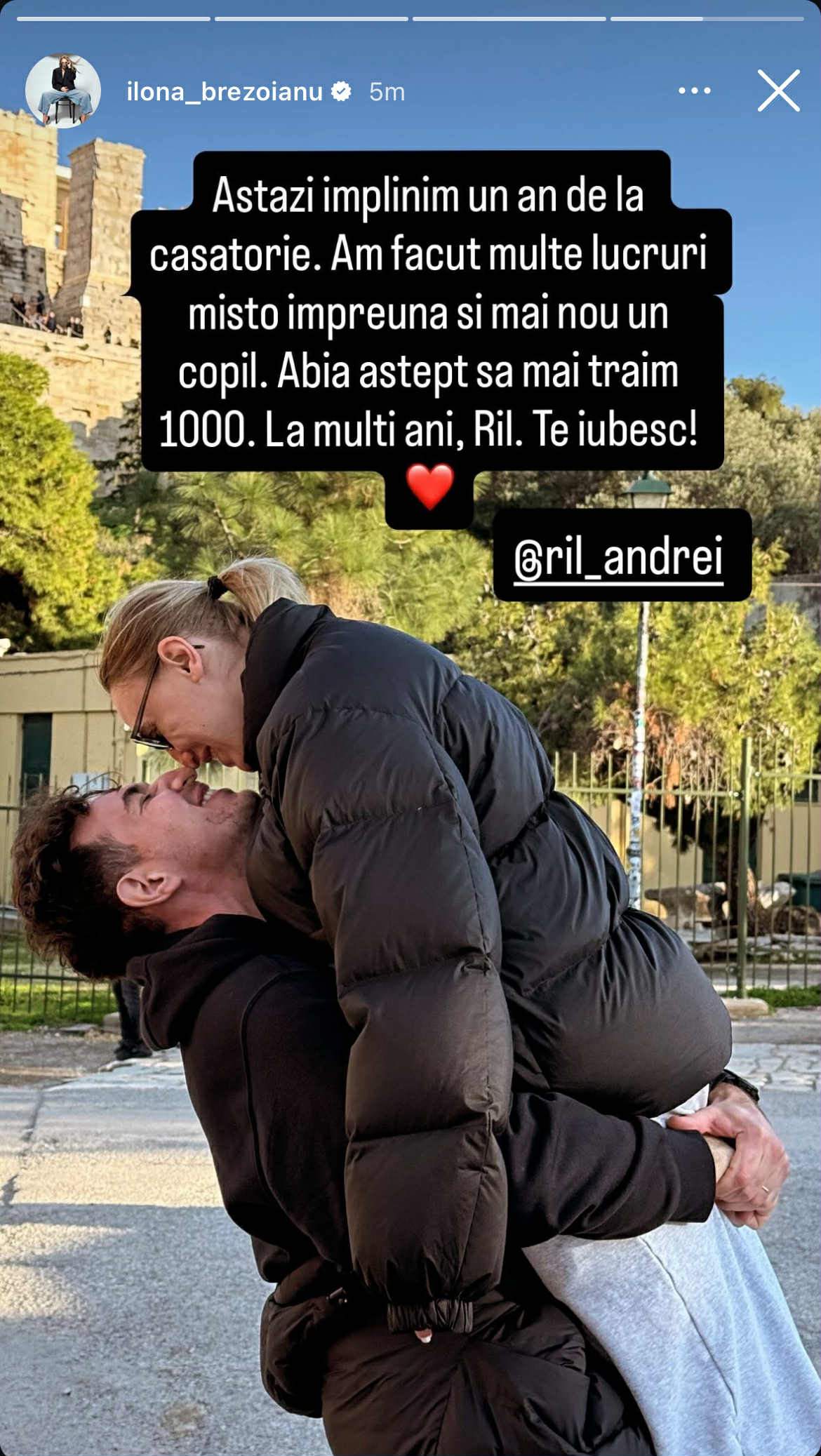 Ilona Brezoianu și soțul ei sărbătoresc un an de când au devenit soț și soție. Ce a transmis jurata de la Te cunosc de undeva: "Abia aștept..." | FOTO