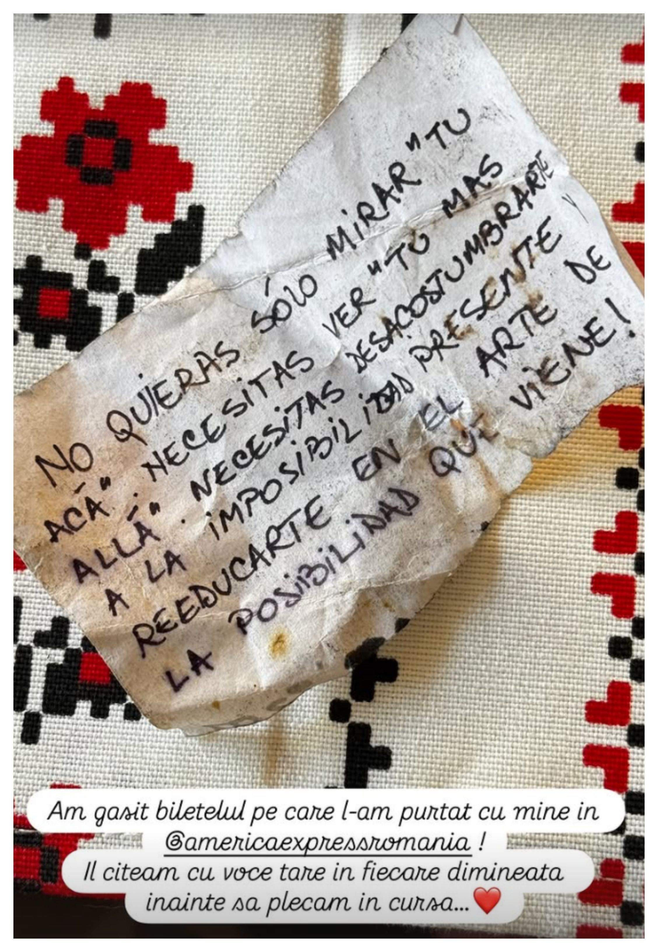 Mesajul pe care Giulia Anghelescu îl citea zilnic când era în America Express. Cât a mult a ajutat-o în competiție