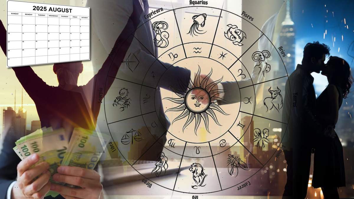 zodii norocoase în luna august 2025