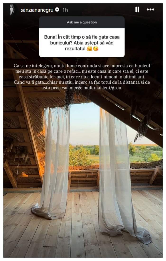 De ce a început Sânziana Negru să renoveze casa străbunicilor din Republica Moldova. În ce stadiu al procesului se află locuința acum: „Nu a locuit nimeni”