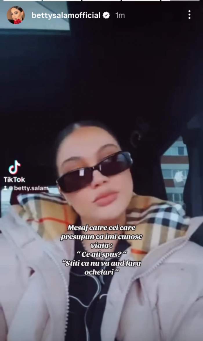 mesajul transmis de Betty Salam