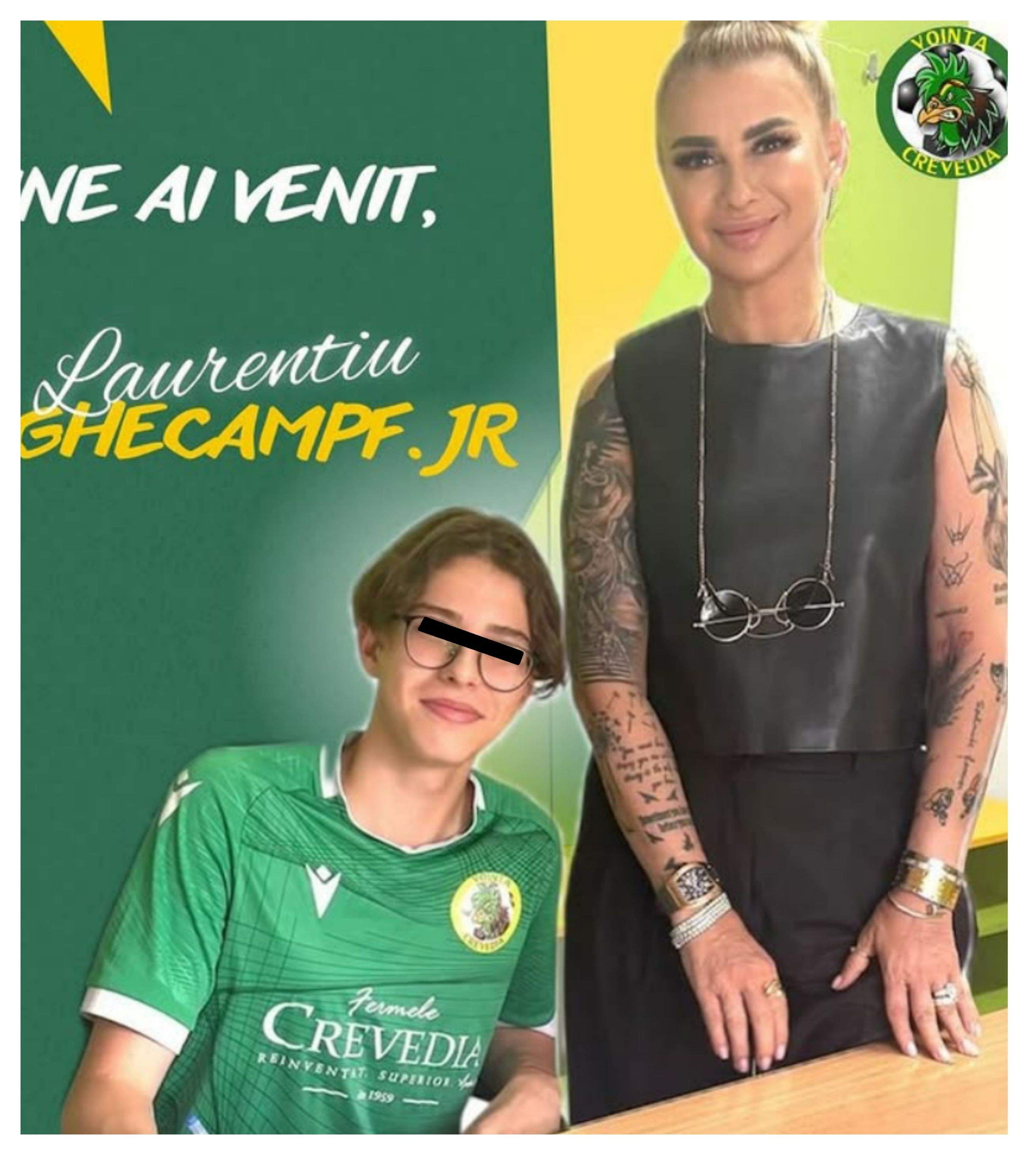 Laurențiu Reghecampf Jr. a semnat primul contract cu o echipă de fotbal! Adolescentul îi mulțumește mamei sale, Anamaria Prodan, pentru toată susținerea: „Te fac mândră”
