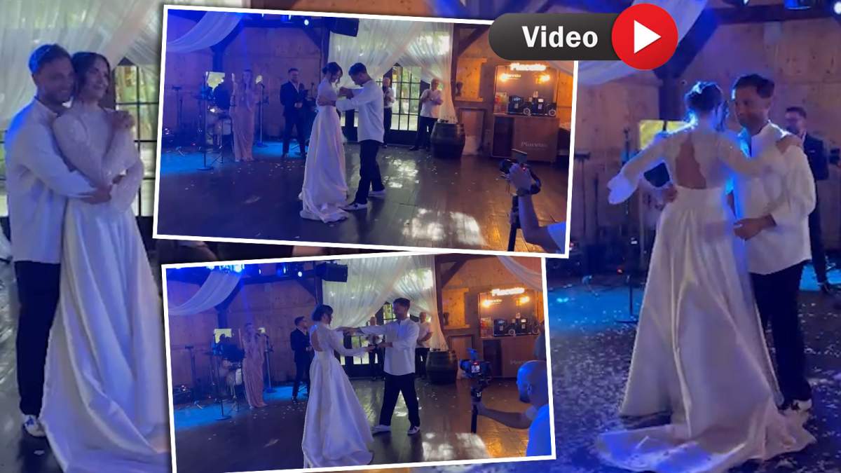 Cristi Vâlcan și soția lui, Izabela, dansul mirilor! Cei doi au plutit pe ritmurile uneia dintre cele mai romantice melodii | VIDEO