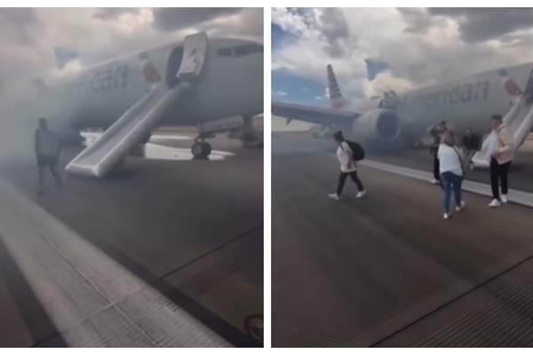 Momente de panică pentru 173 de oameni! Un avion a luat foc înainte de a decola. Un pasager a ajuns la spital