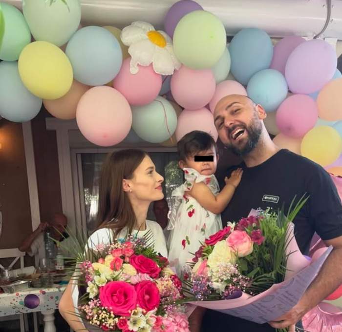 teodora marcu si fiica ei si alex cand aceasta a facut 2 ani