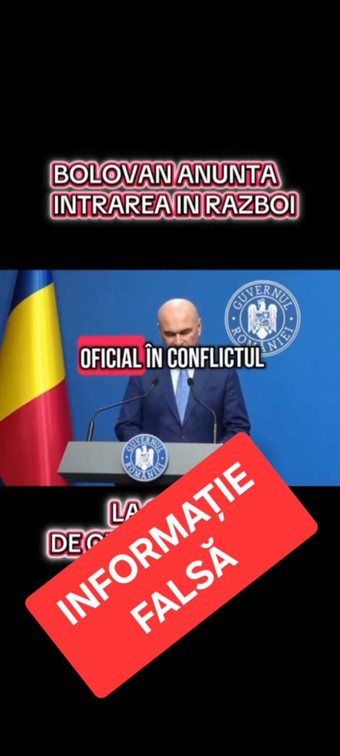 Avertisment MAI. Au apărut mai multe știri false despre intrarea României în război pe TikTok