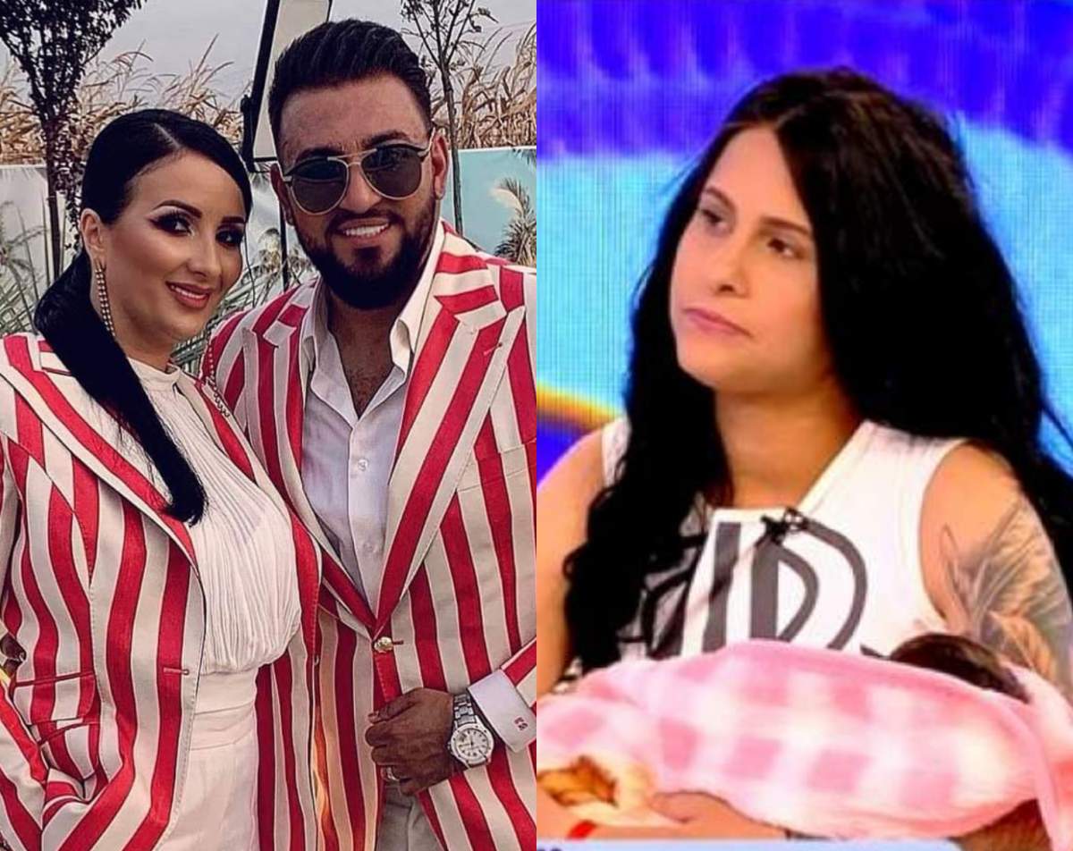 colaj din doua poze costel biju si sotia si amanta