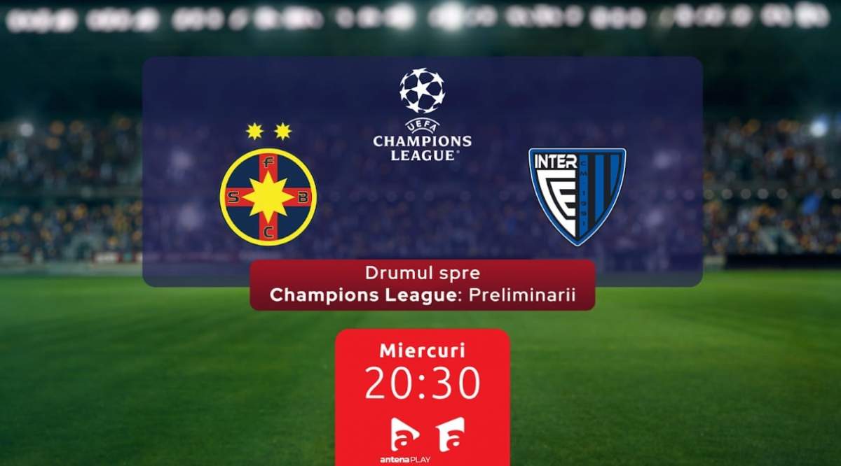 FCSB începe drumul spre Champions League la Antena 1 și pe AntenaPLAY. Primul meci, FCSB – Inter Club d’Escaldes, miercuri, 9 iulie, de la 20:30