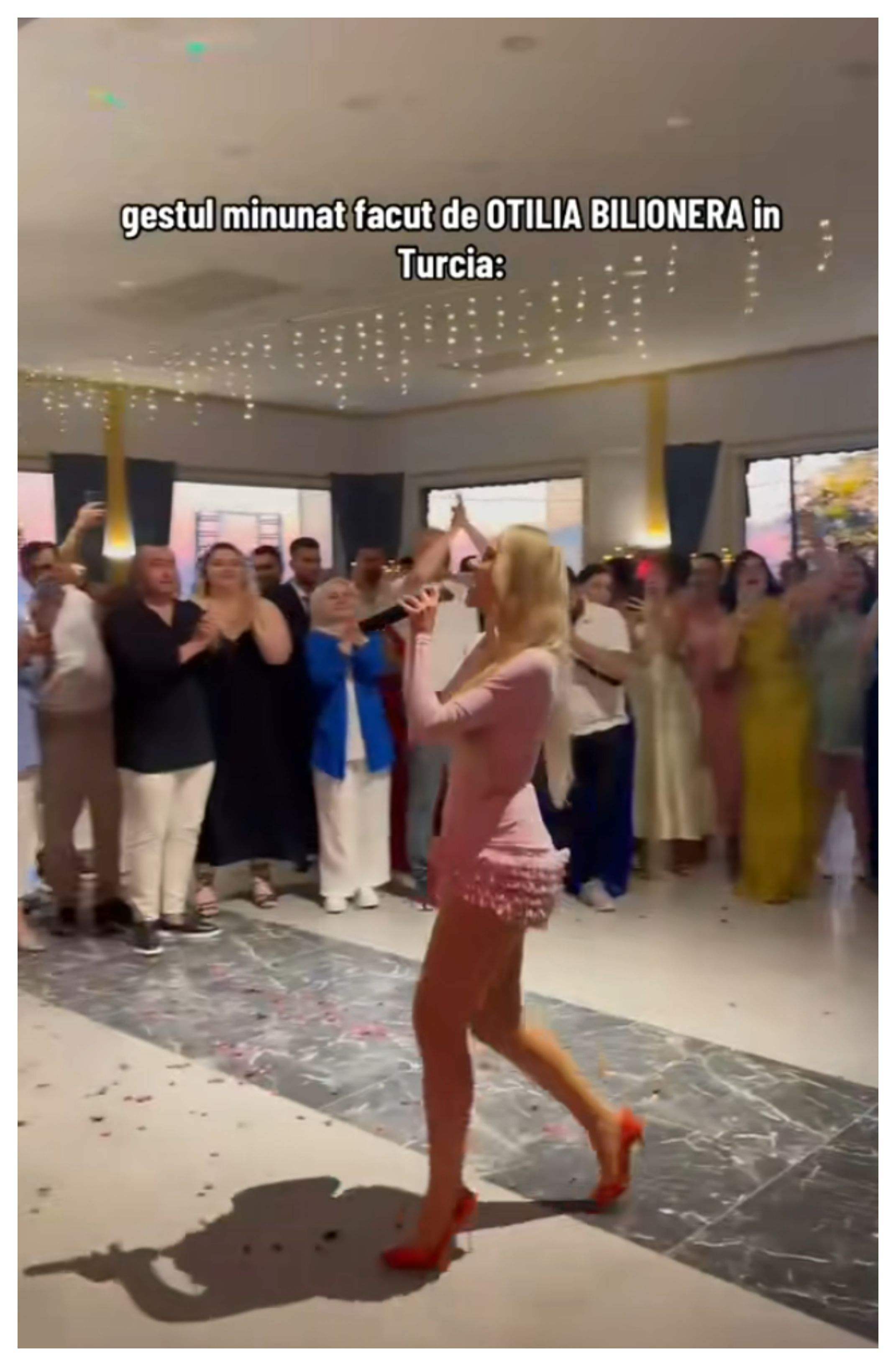 Gestul emoționant făcut de Otilia Bilionera la o nuntă în Turcia! Cât de surprinși au fost mirii