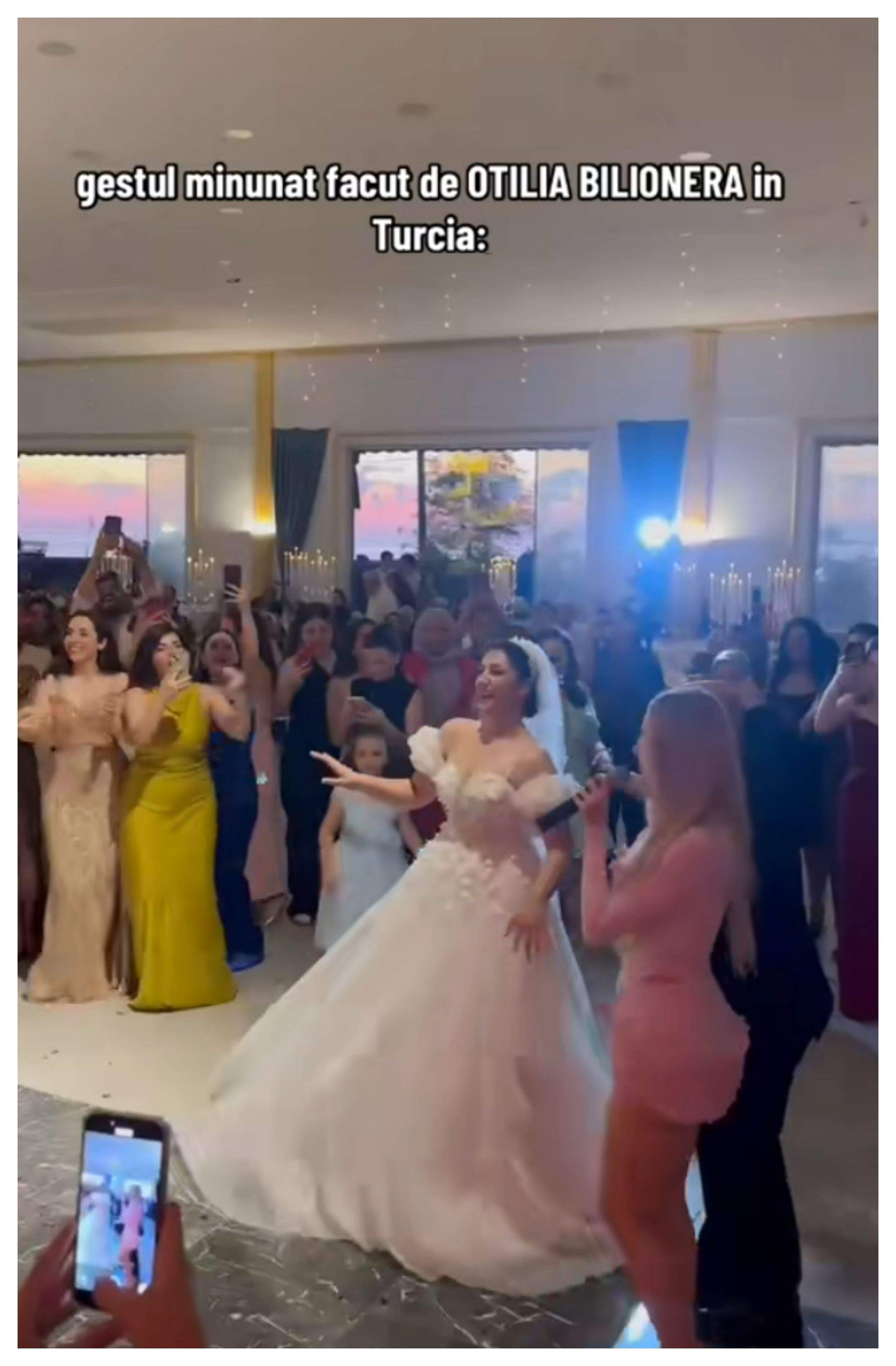 Gestul emoționant făcut de Otilia Bilionera la o nuntă în Turcia! Cât de surprinși au fost mirii
