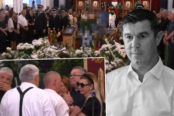 Scene dureroase la înmormântarea lui Mihai Leu. Soția lui, Anna, a plâns în hohote lângă sicriul marelui sportiv | FOTO