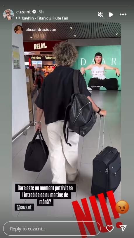 Cum îl tachinează iubita pe Cuza! Prezentatorul de la Neatza cu Răzvan și Dani a reacționat imediat: "Nu!" | FOTO