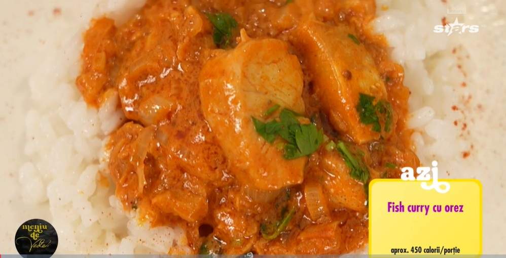 Fish curry cu orez după rețeta lui Chef Horia Manea. Ingredientul secret care nu trebuie să lipsească 