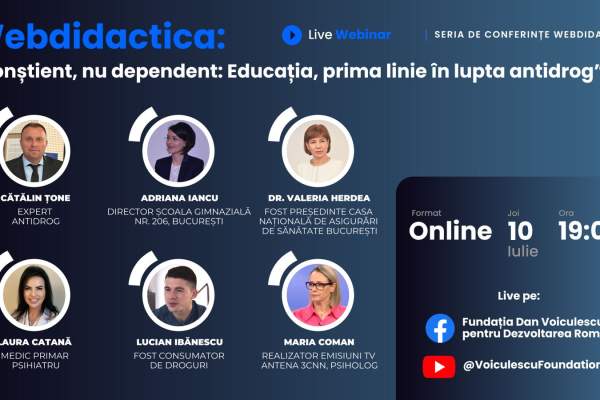 Adolescenții cer sprijin, nu ordine – educația, prima linie în prevenția consumului de droguri. Conferința care schimbă abordarea în lupta antidrog