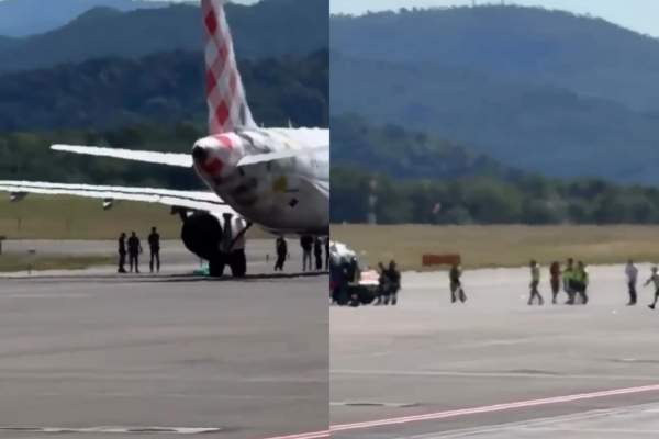 Halucinant! Un bărbat a fost aspirat de unul dintre motoarele avionului, pe un aeroport din Europa. Toate zborurile au fost anulate | VIDEO