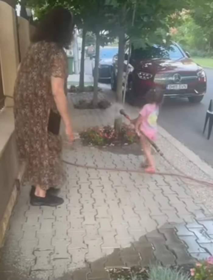 irina Loghin și nepoata ei