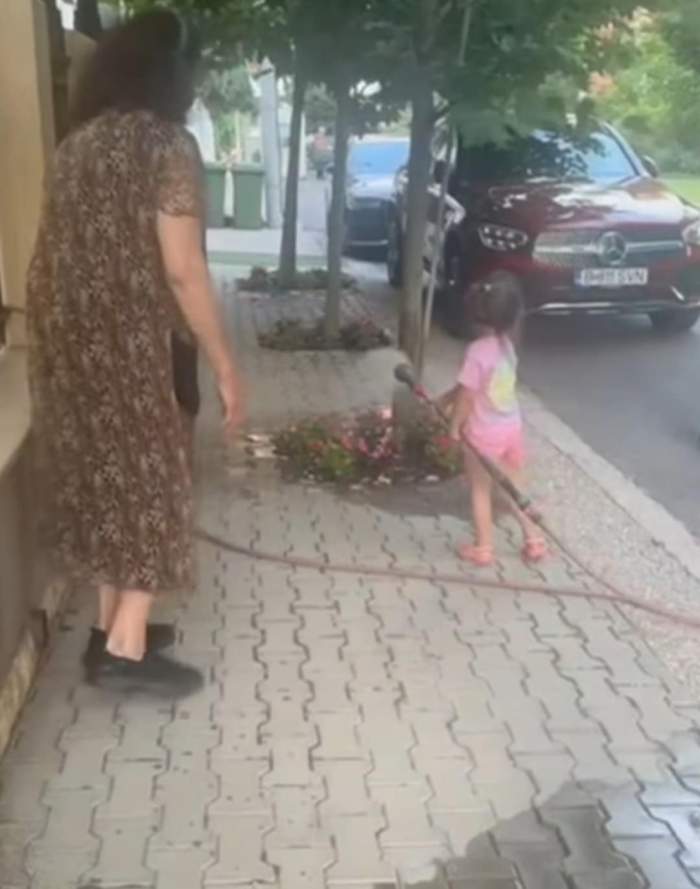 irina Loghin și nepoata ei
