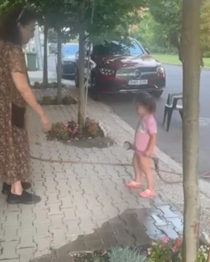 irina Loghin și nepoata ei