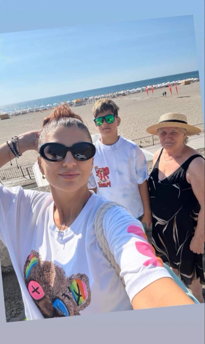 Alina Radi, fiul ei și bunica ei