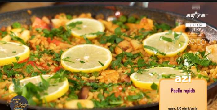 Rețeta de paella a lui Chef Horia Manea. Ce să adaugi pentru un preparat delicios