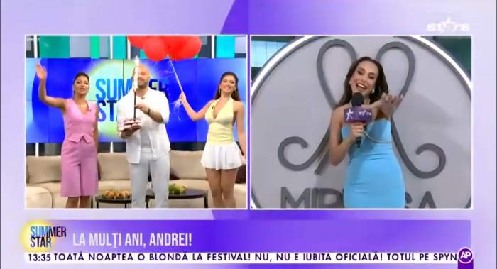 Andrei Ștefănescu a împlinit 48 de ani! Nea Marin, Pepe și Liviu Vârciu l-au felicitat în direct la Summer Star