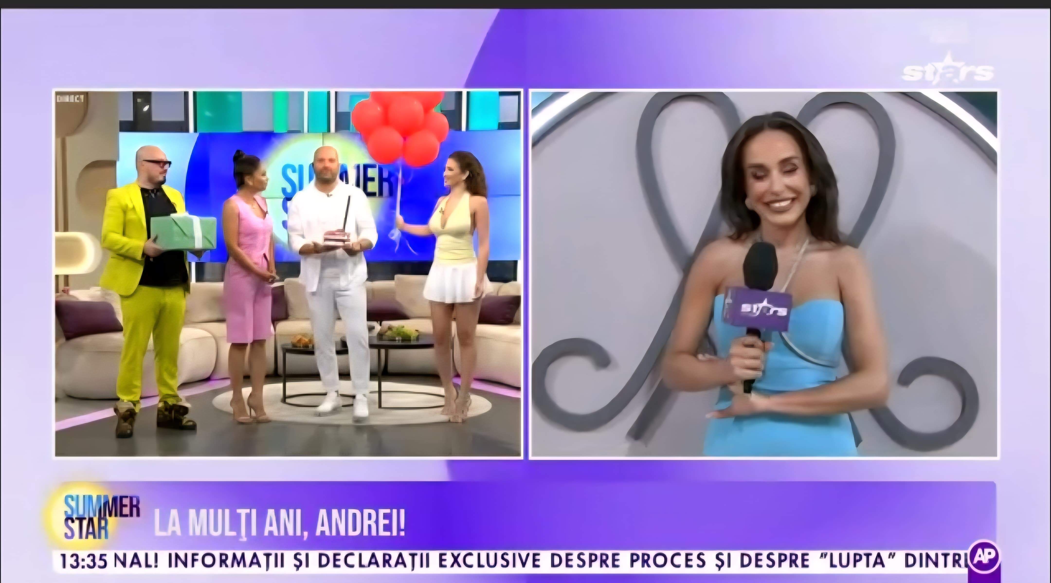 Andrei Ștefănescu a împlinit 48 de ani! Nea Marin, Pepe și Liviu Vârciu l-au felicitat în direct la Summer Star