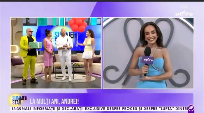 Andrei Ștefănescu a împlinit 48 de ani! Nea Marin, Pepe și Liviu Vârciu l-au felicitat în direct la Summer Star