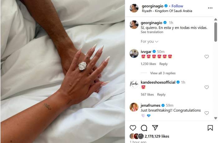 Cristiano Ronaldo a cerut-o în căsătorie pe Georgina Rodriguez! Cum arată bijuteria pe care celebrul fotbalist i-a pus-o pe deget mamei copiilor lui | FOTO