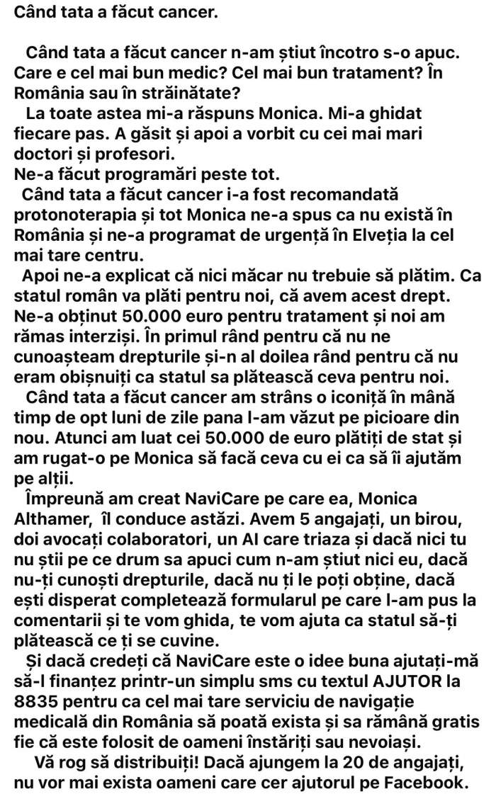 Codin Maticiuc, mărturisiri emoționante despre lupta tatălui său împotriva cancerului: „N-am știut încotro s-o apuc”
