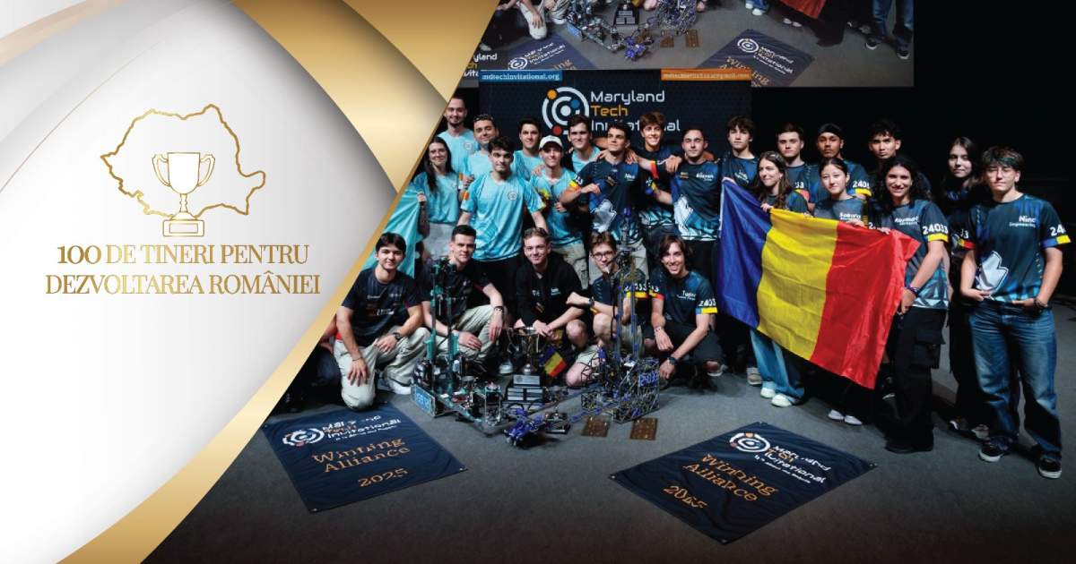 Românii care au câștigat campionatul mondial al roboticii, în campania „100 de tineri pentru dezvoltarea României” a Fundației Dan Voiculescu