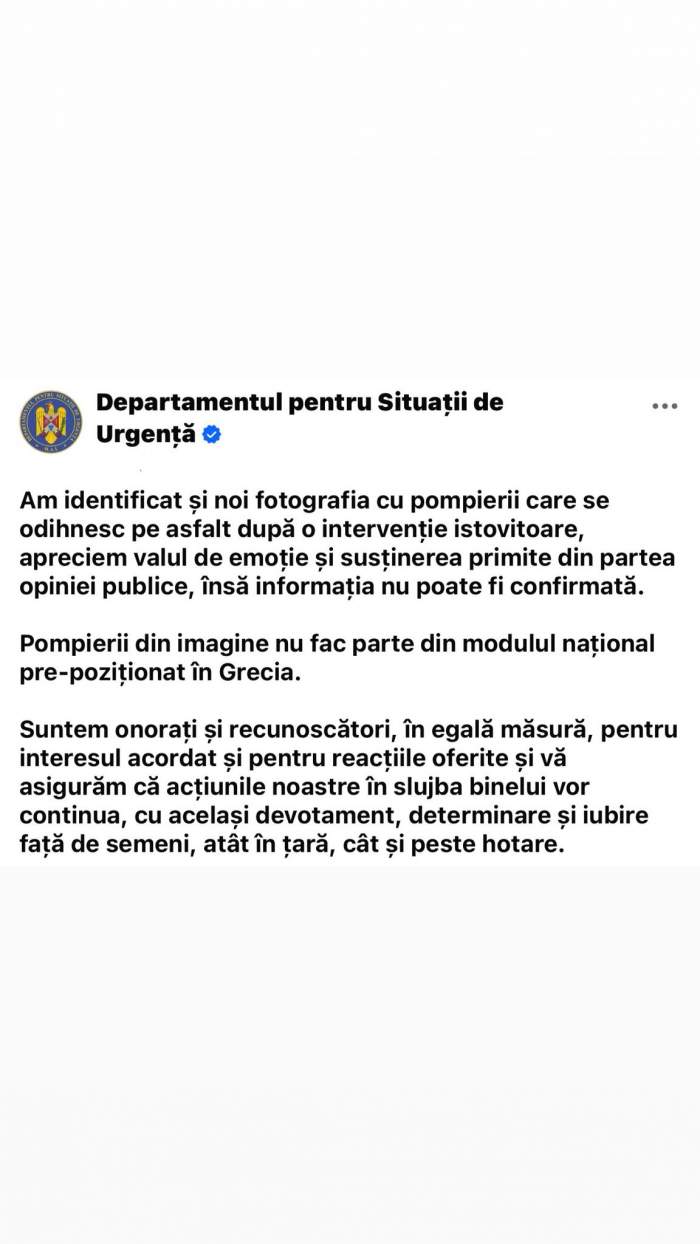 Adevărul despre imaginea virală cu pompierii întinși pe asfalt. Precizările DSU | FOTO