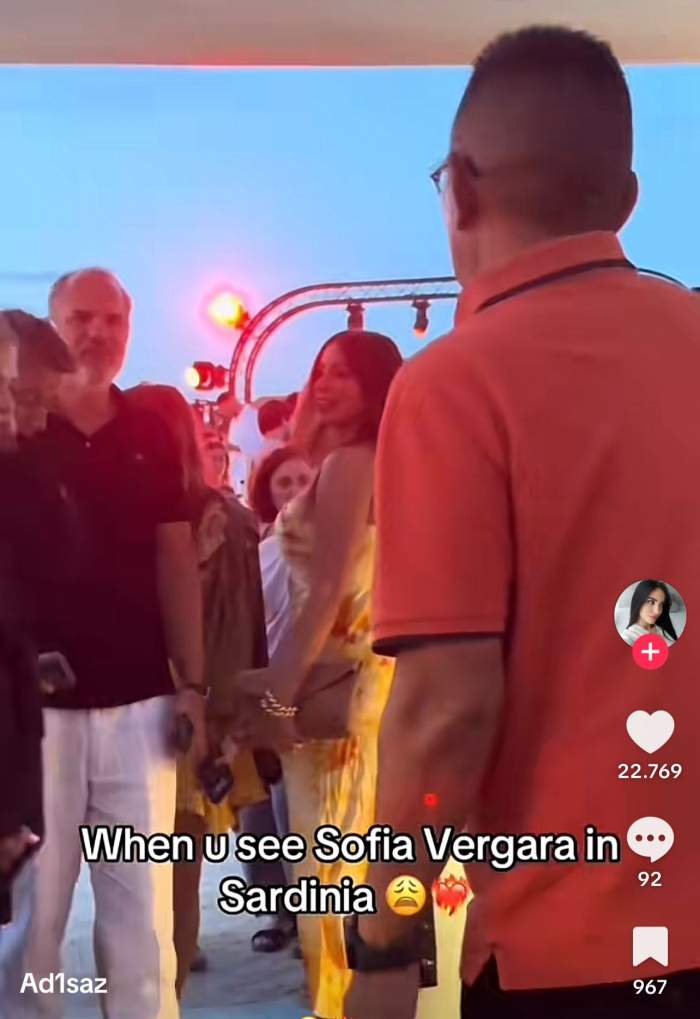 Sofía Vergara, apariție spectaculoasă în Italia! Internauții au filmat-o rapid | FOTO